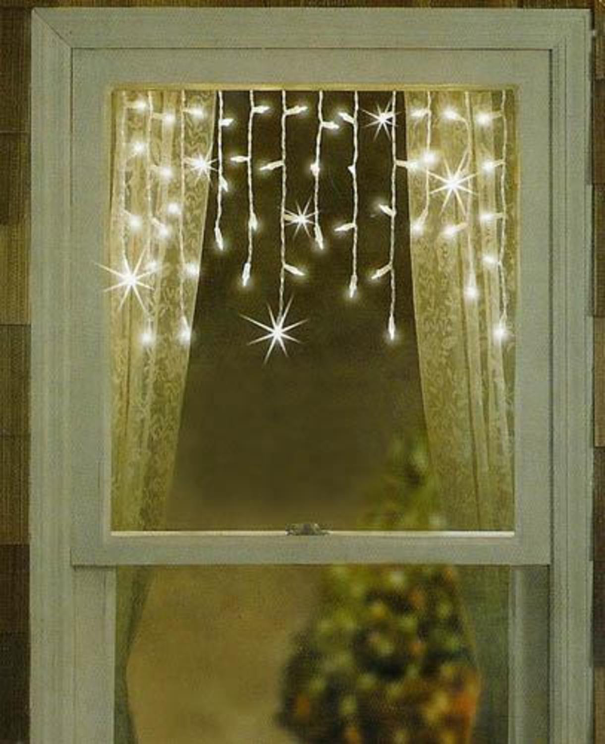 50 window curtain icicle christmas light