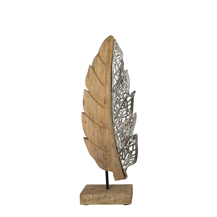 Gracie Oaks Leaf Shali Sculpture | Wayfair.co.uk