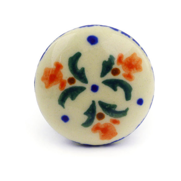 Polmedia Polish Pottery Cocentric Tulips Knob Drawer Pull Wayfair