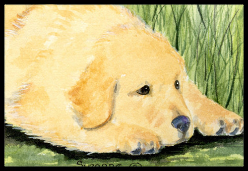 East Urban Home Golden Retriever Non Slip Indoor Door Mat Wayfair