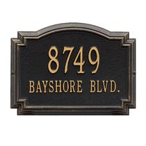 Whitehall Seashell Conch Address Personalized Plaque Sign Choose from 17 Colors 