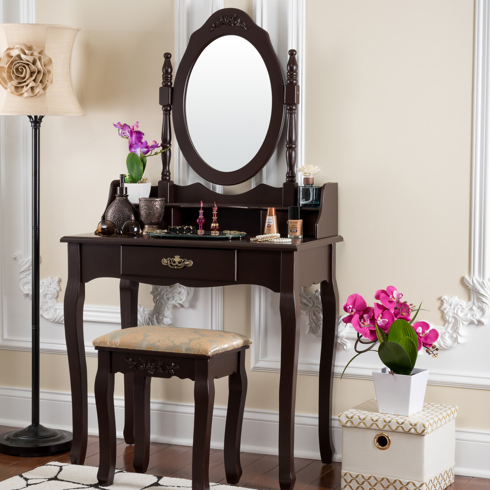 big w vanity set