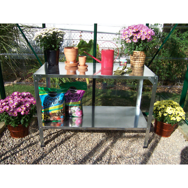 Palram Galvanized Steel Potting Bench Reviews Wayfair