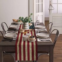 Dinner Parties Indoor and Outdoor Festival Parties Wedding Table Runner American 4th of July Heat Resistant Dining Table Runner for Catering Events 13X90 Inch