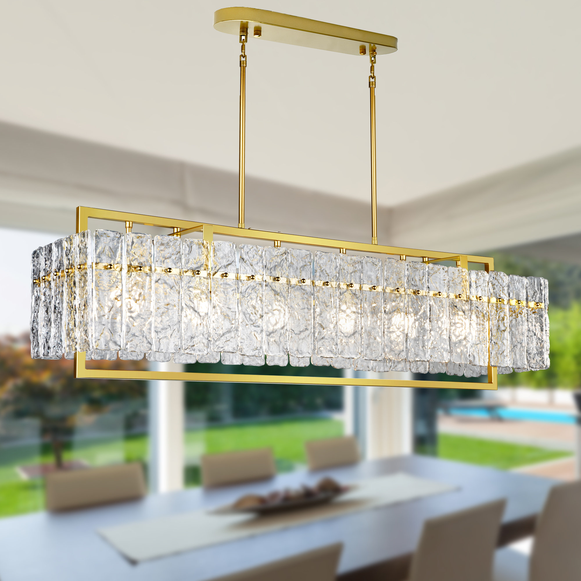 crystal island chandelier