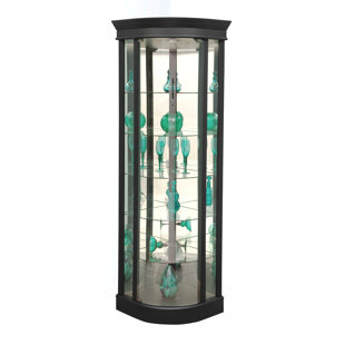 Auberge Lighted Corner Curio Cabinet