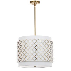 Nika 3-Light Drum Pendant