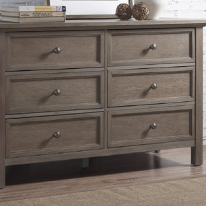 Rustic 6 Drawer Dresser by RunFine Group