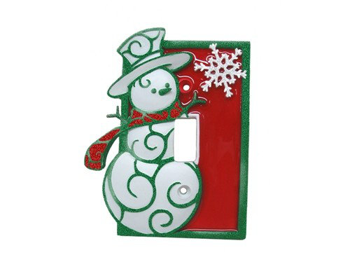 Borders Unlimited Christmas Snowman 1 Gang Toggle Light Switch Wall Plate Wayfair