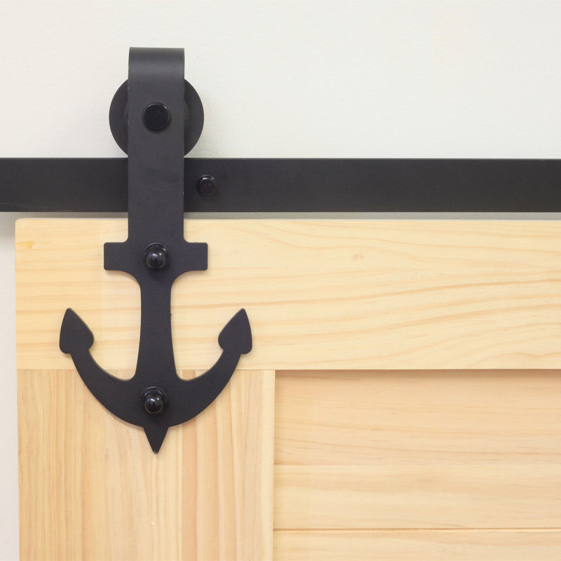 Homacer Anchor Standard Double Barn Door Hardware Kit Wayfair