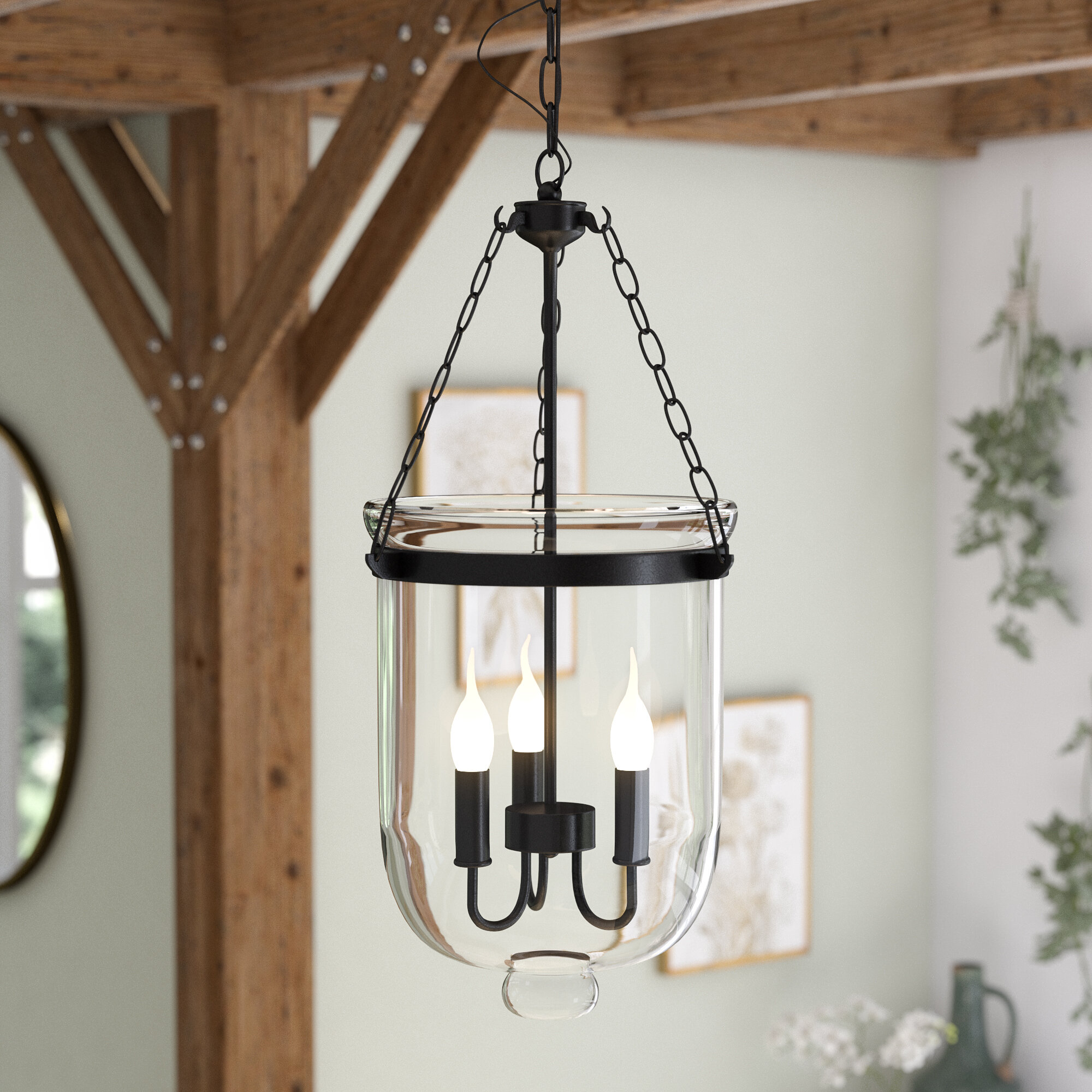 Glass Urn Pendant Light laurel foundry modern farmhouse marwood 3 light urn pendant reviews wayfair ca