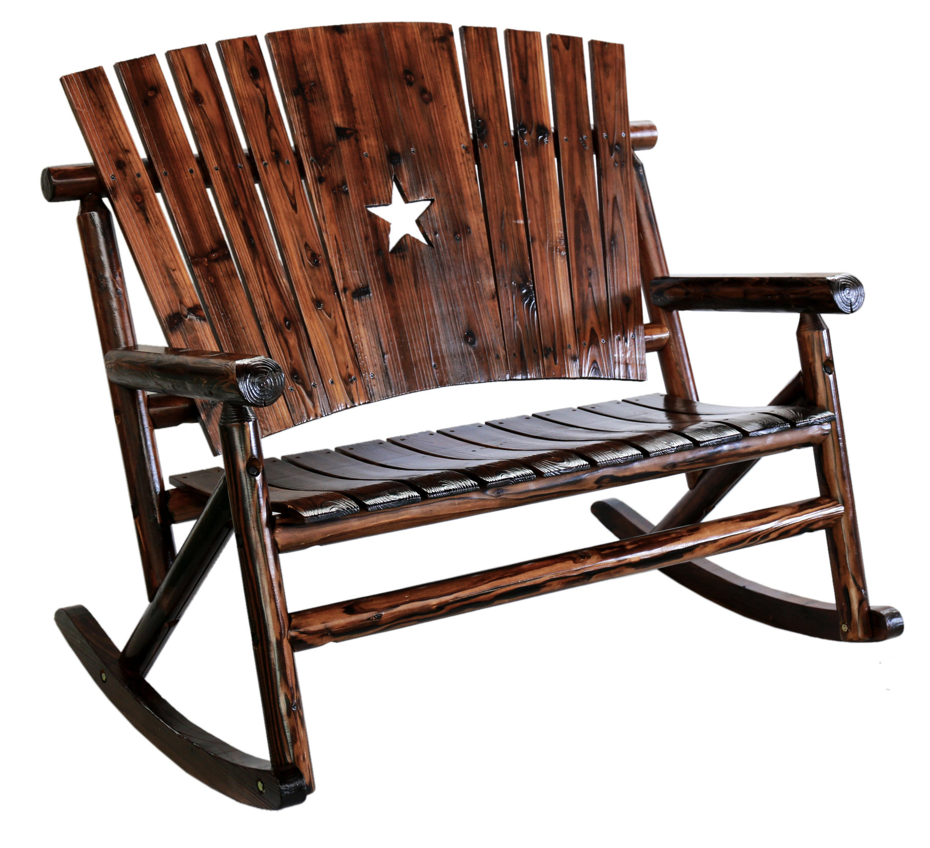 Loon Peak Ardoin Star Double Rocking Chair Reviews Wayfair