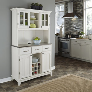 White Kitchen Hutch Cabinet white display cabinets you'll love | wayfair White Kitchen Hutch Cabinet white display cabinets you'll love | wayfair