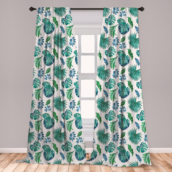Palm Leaf Curtains Wayfair Palm Leaf Curtains Wayfair