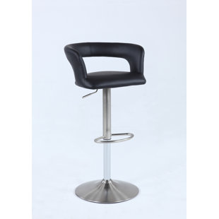 Go to store & view more images Latitude Run Shamal Pneumatic Low Open Back Adjustable Height Swivel Bar Stool