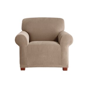 Stretch Pixel Box Cushion Armchair Slipcover