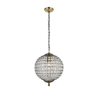 Go to store & view more images Aguilera 1-Light Globe Pendant by House of Hampton