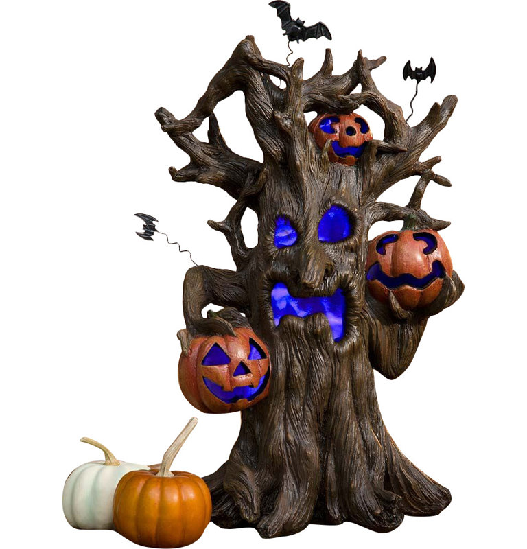 Plow Hearth Lighted Spooky Tree Halloween Decoration Reviews