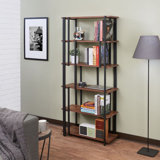 Kraig 70 H x 32 W Metal Etagere Bookcase by 17 Stories