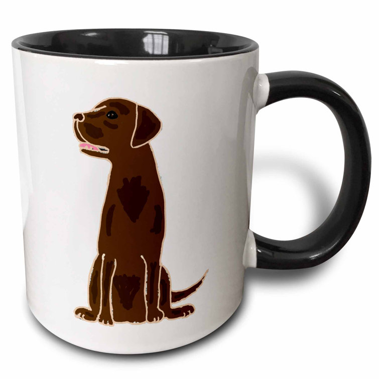chocolate labrador mug