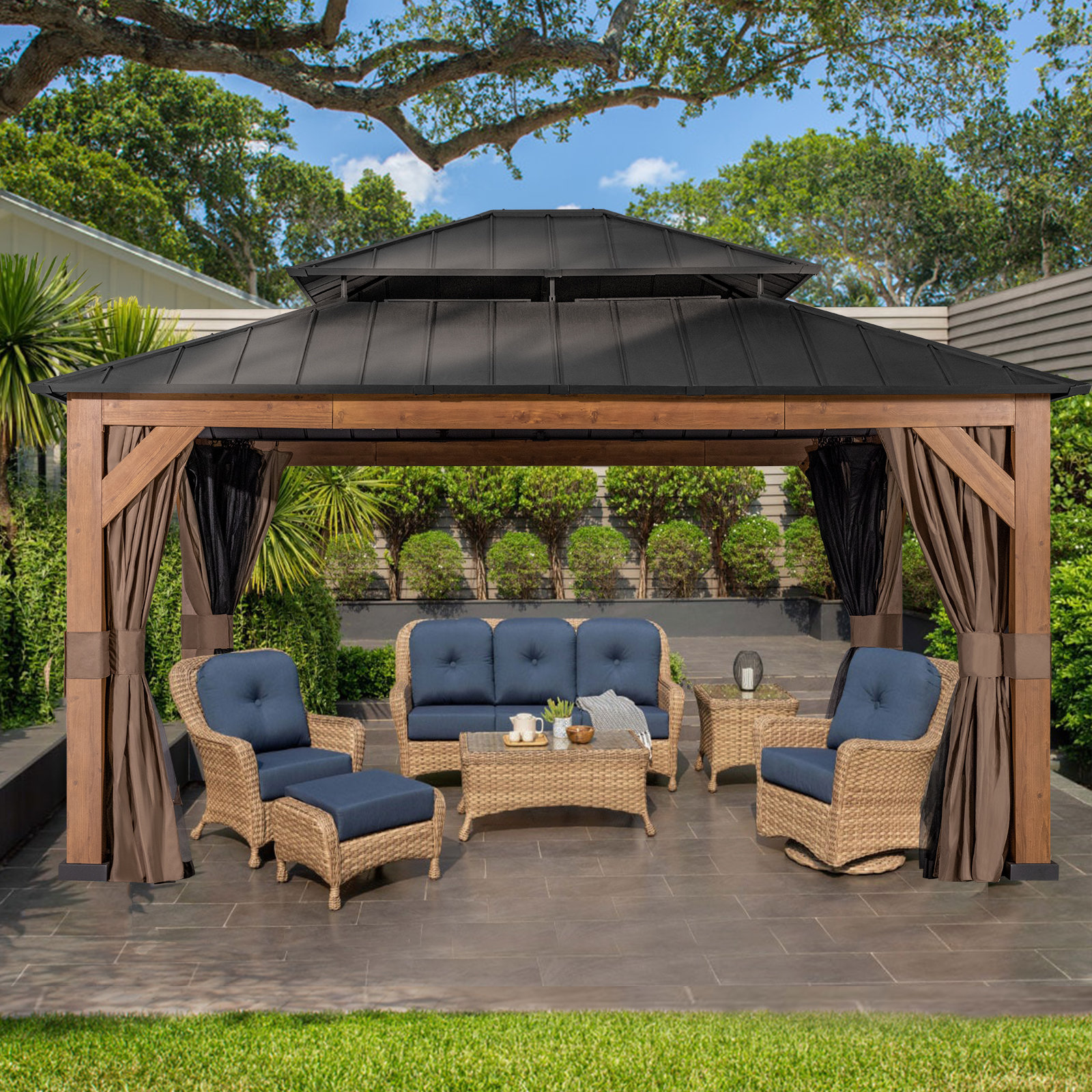 Joyside 15 Ft. W x 13 Ft. D Aluminum Patio Gazebo Wayfair