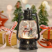 Phone Boxes Decoration AC/DC Mains Adaptor Lead Battery or Mains Operated Snow Globes Christmas Water Filled Magical Lanterns