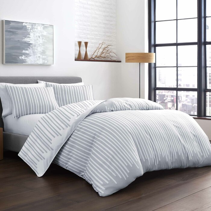 City Scene Wilkinsin Stripe Duvet Cover Set Twin Wayfair