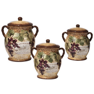 Aldergrove 3-Piece Canister Set