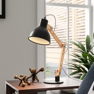 solid oak table lamp