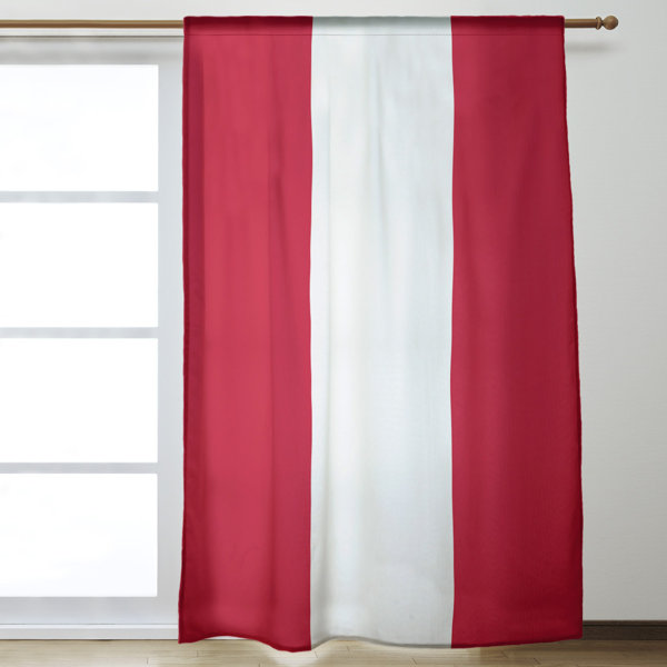 East Urban Home National Hockey Stripes Nhs Detroit Room Darkening