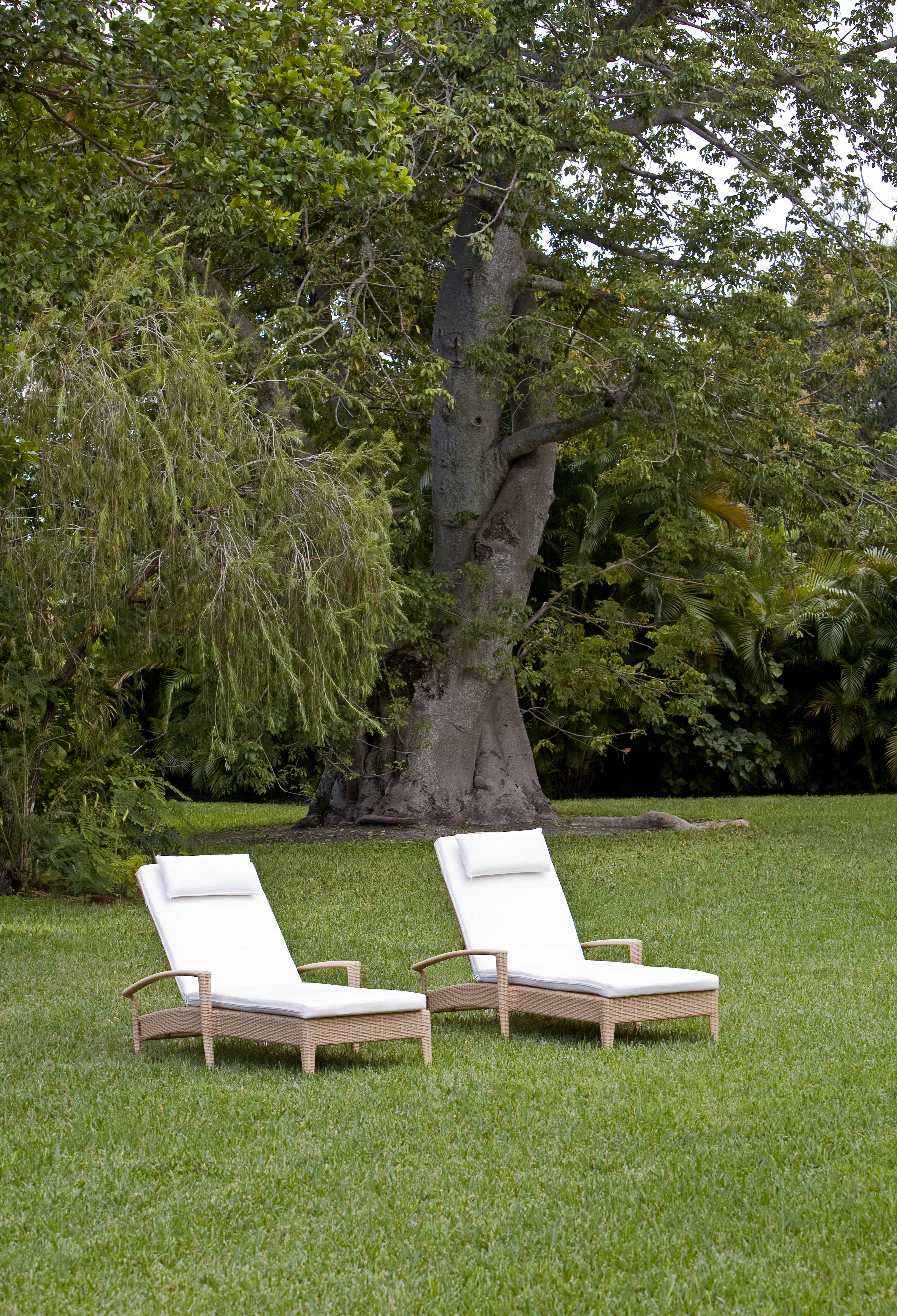 outdoor double chaise lounge cushion on Neoteric Luxury Fiji Stackable Chaise Lounge Perigold