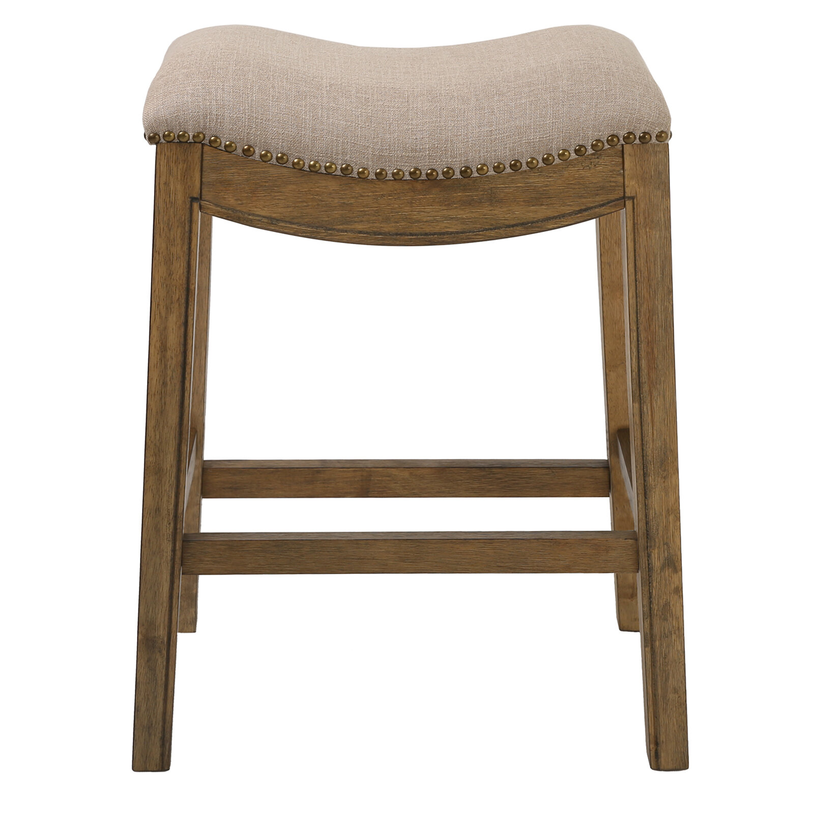 Charlton Home Montserrat Saddle Style Upholstered 25 Counter Stool Reviews Wayfair