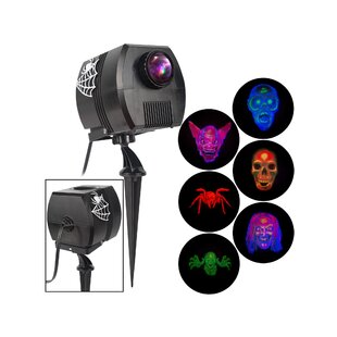 Floating Images Gemmy Lightshow Halloween PROJECTION GREEN LED WITCHES Lighted 