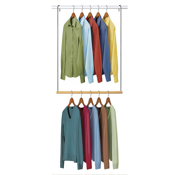 Double Hanging Closet Rod Wayfair