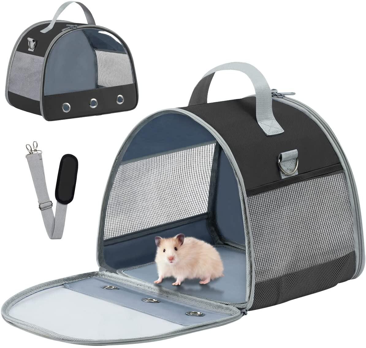 Portable Outdoor Small Pet Travel Bag Hamster Carrier Breathable Hedgehog Bag 