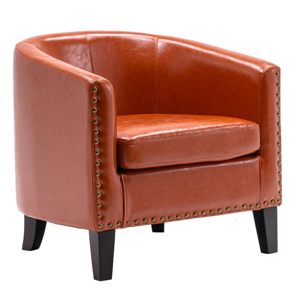 Burnt Orange Leather Chair