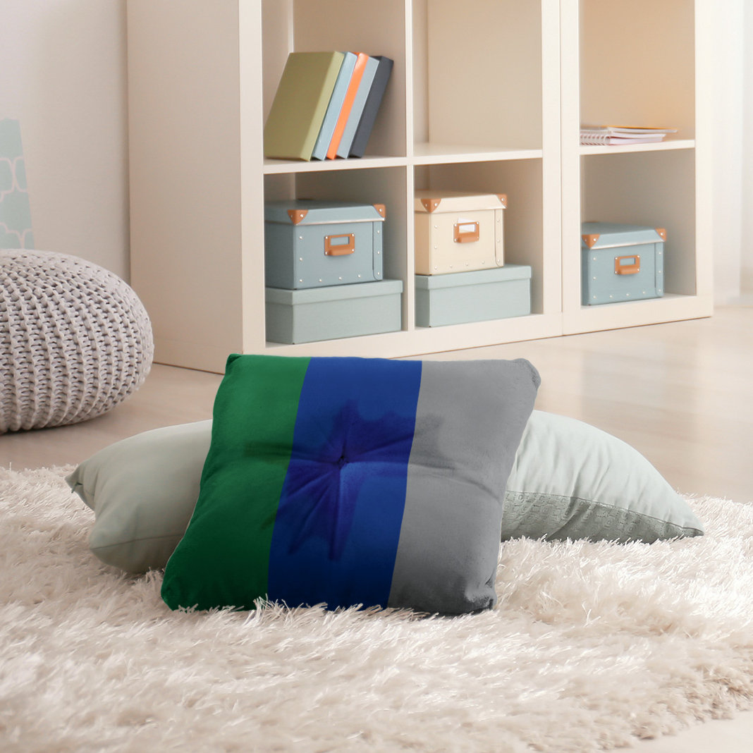 East Urban Home Seattle Throwback Football Tufted Floor Pillow