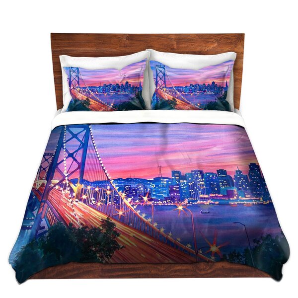 Dianochedesigns San Francisco Nights Duvet Cover Set Wayfair