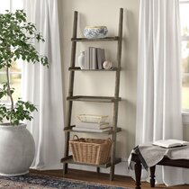 Winston Porter Paez Transitional Style Ladder Bookcase 