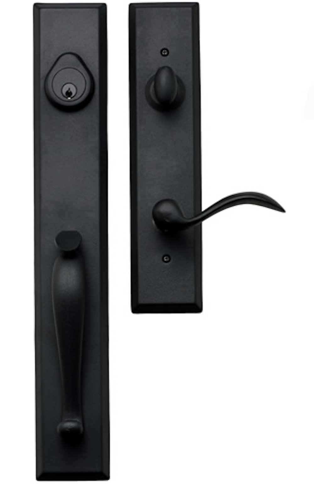 Delaney Hardware Sandcast Collection Handleset With Deadbolt And Door Knob And Rosette Reviews Wayfair