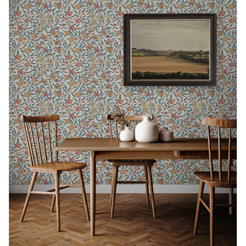 Red Barrel Studio® Wolcottvale Peel & Stick Floral Wallpaper | Wayfair