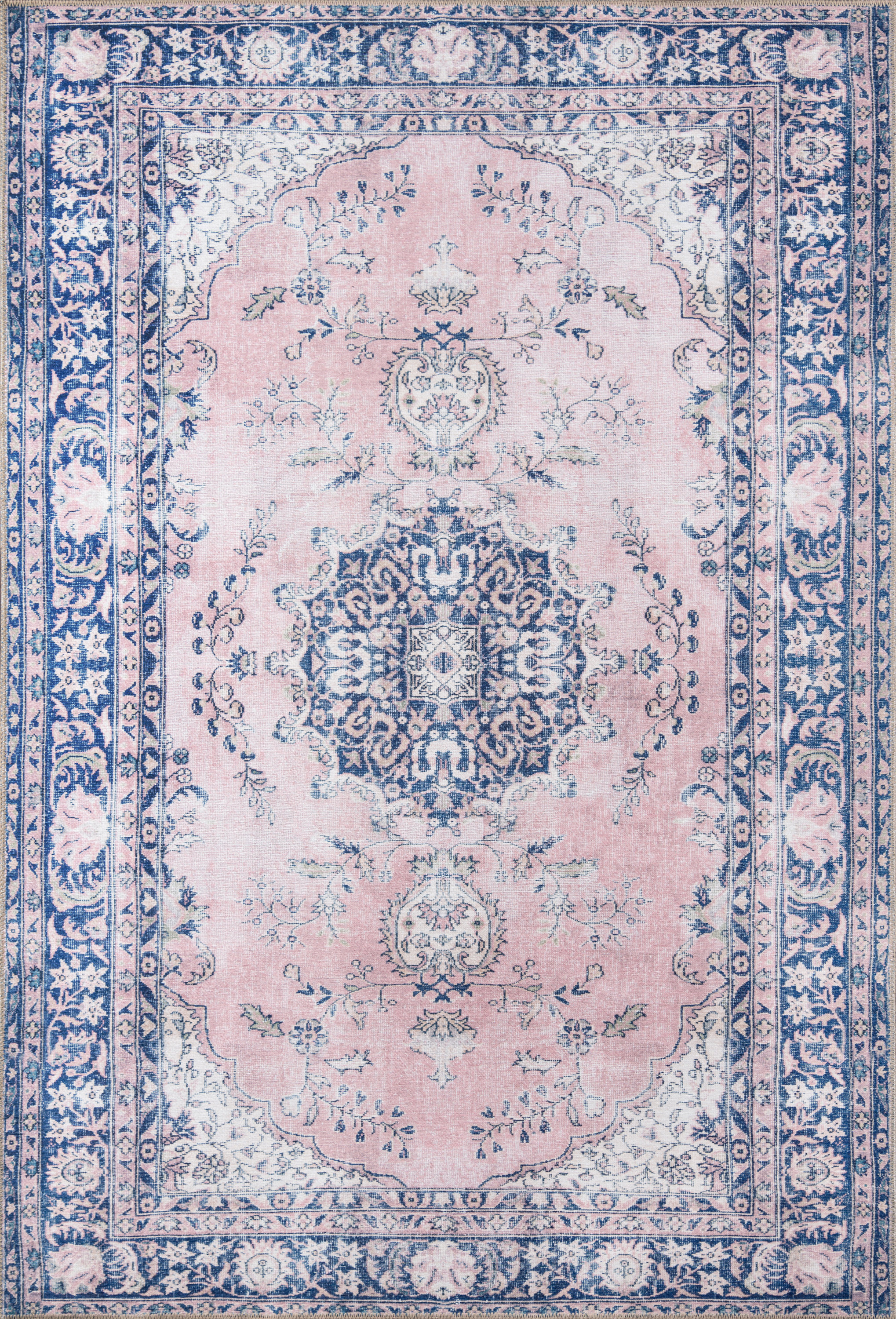 Charlton Home Neptune Power Loom Pink Blue Rug Reviews Wayfair