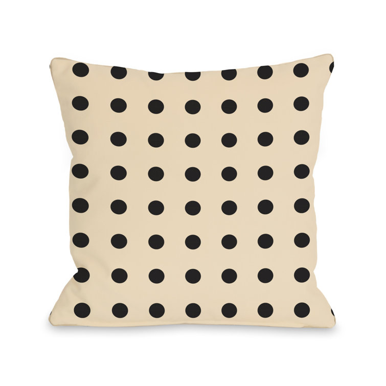 polka dot throw pillows