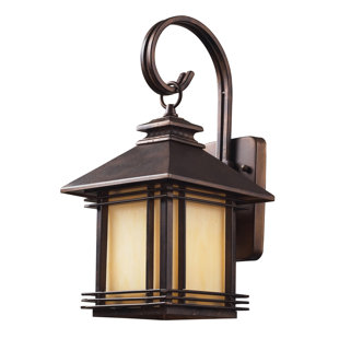 Go to store & view more images Federal Heights 1-Light Outdoor Wall Lantern by Loon Peak