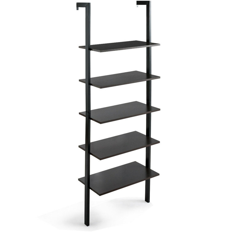 ebern designs sonnet 72 h x 24 w steel ladder bookcase reviews wayfair