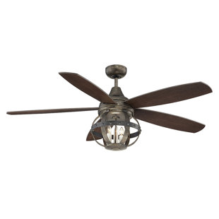 52 Wilburton 5 Blade Ceiling Fan With Remote Light Kit Included