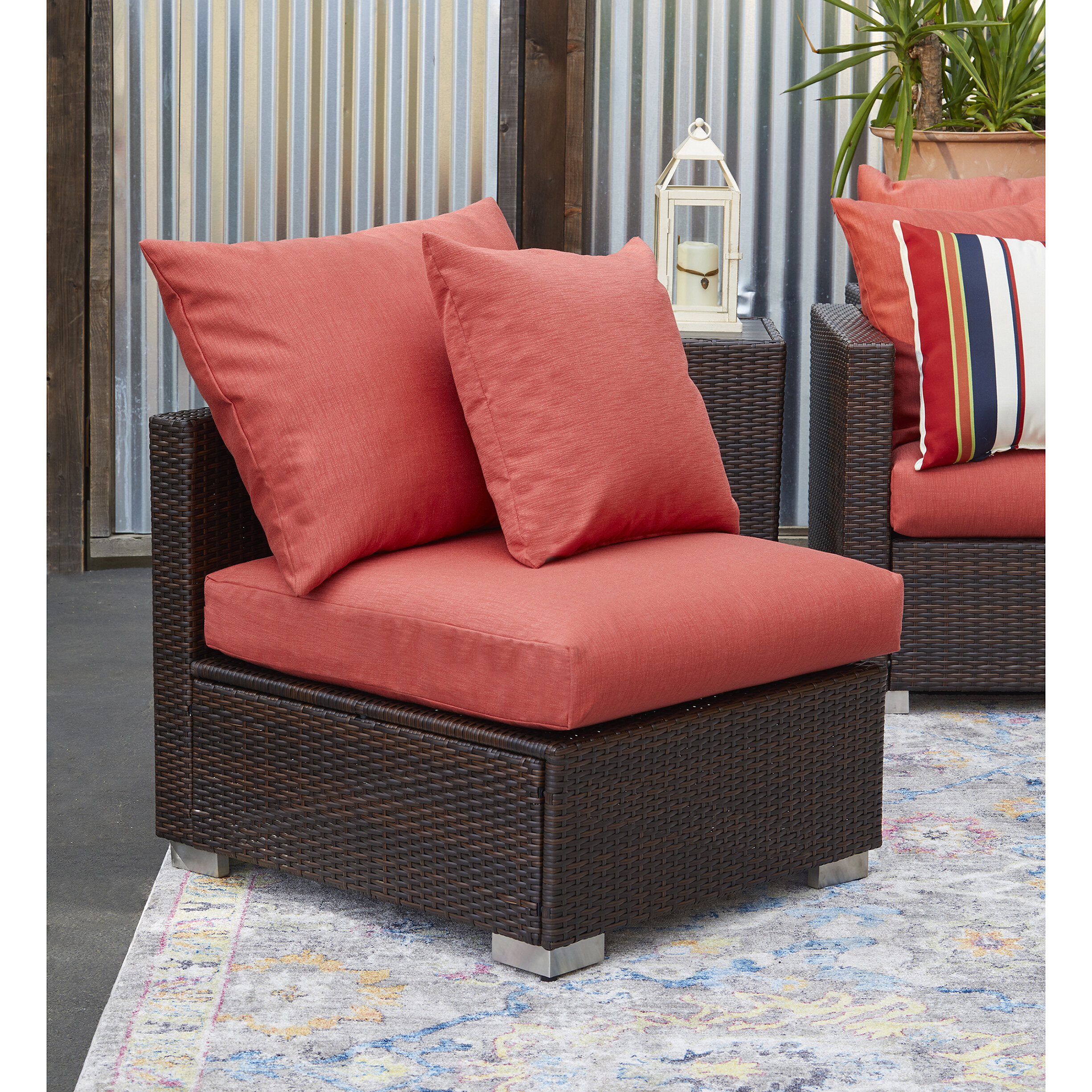 Ivy Bronx Mcmanis Outdoor Patio Chair With Cushions Wayfair