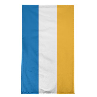 Golden State Basketball Tea Towel East Urban Home Color: Royal Blue/White/California Golden Yellow, Material: Cotton Blend