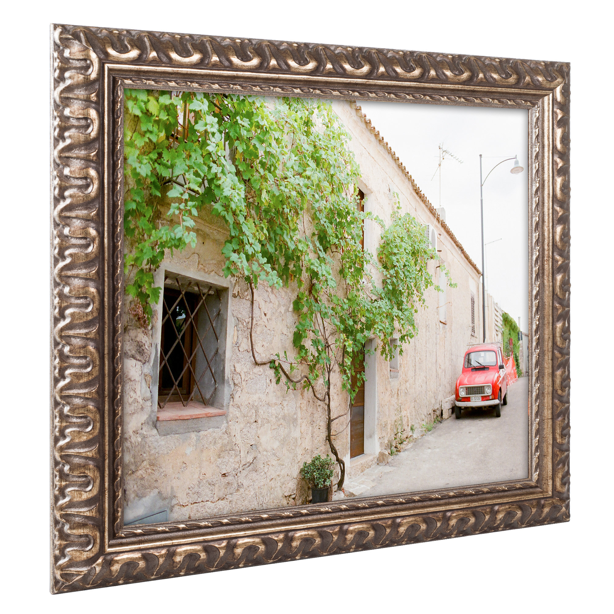 Trademark Art Red Car By Ariane Moshayedi Framed Photographic Print Wayfair