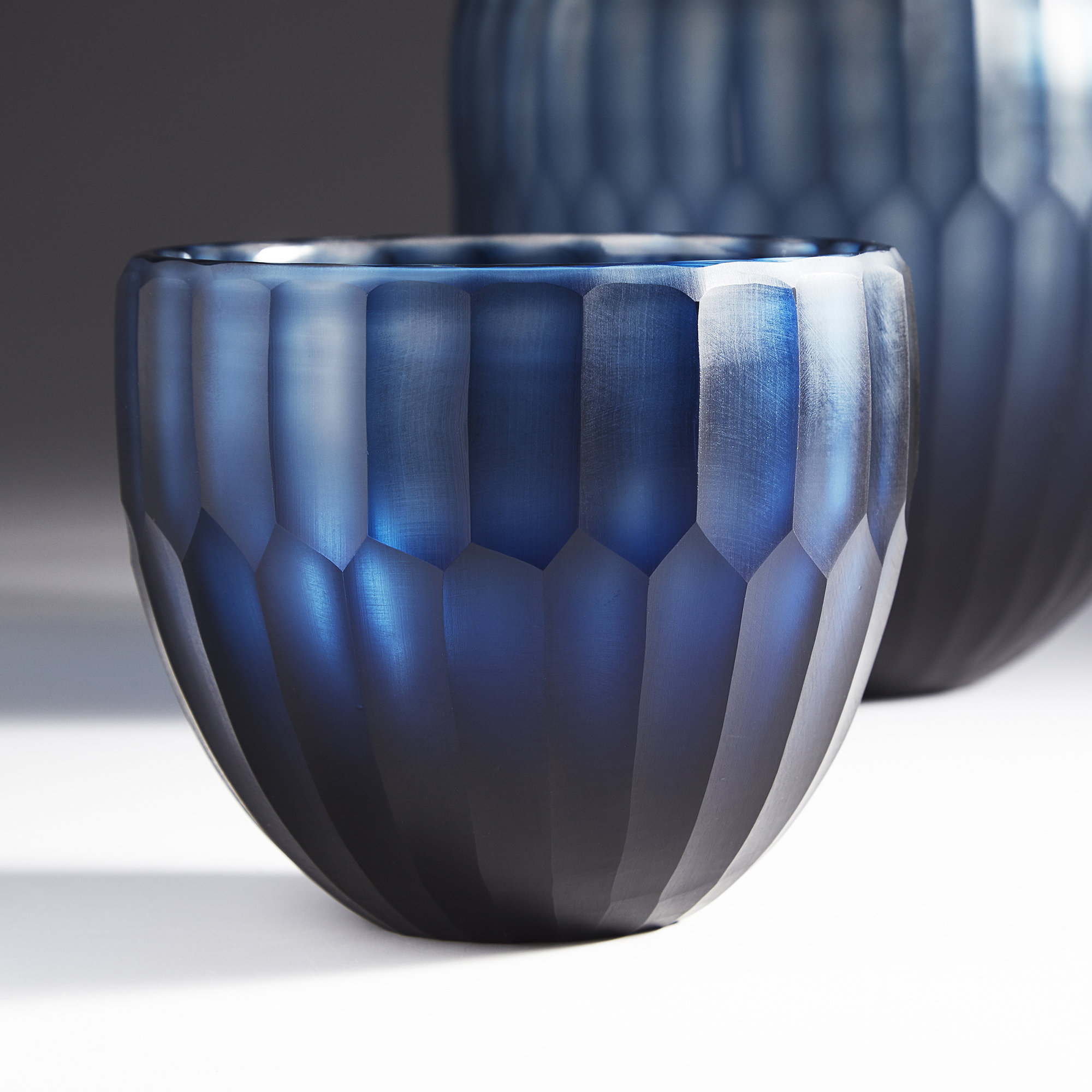 Cyan Design Tulip Glass Contemporary Decorative Bowl In Blue Reviews Wayfair